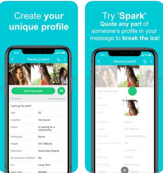 spark dating search