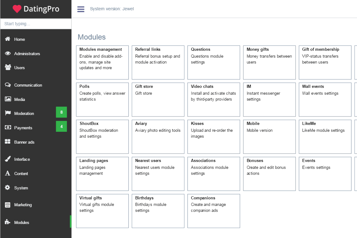 create my own dating website